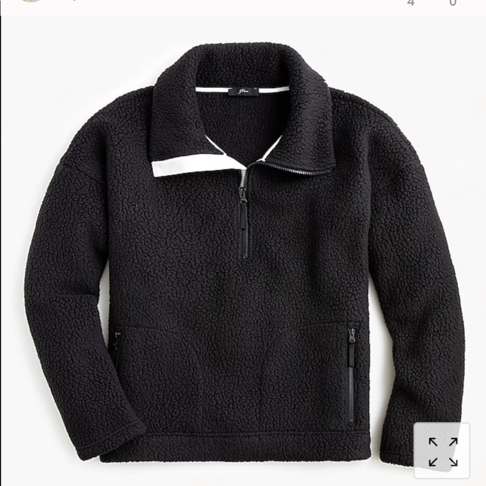 J. Crew Polartec Sherpa Fleece Half Zip Pullover